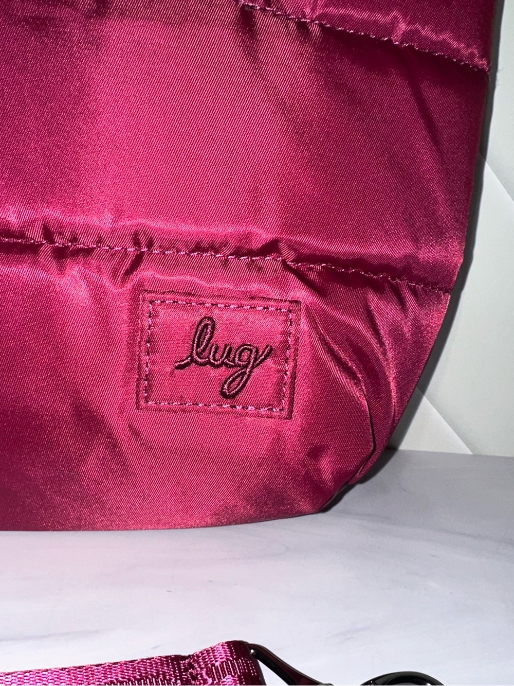 Lug Moonwalk crossbody - Raspberry - new! w/ Lug stitched strap - Picture 3 of 11